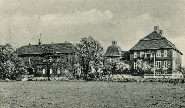 Die Schlossanlage von Schloss Oberwerries um 1961