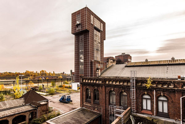 Der Hammerkopfturm der Zeche Heinrich Robert