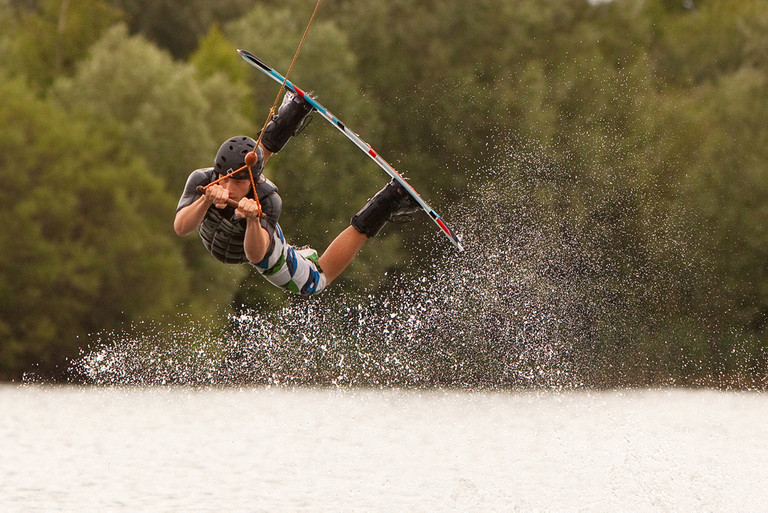 Wakeboarden auf dem Haarener Baggersee