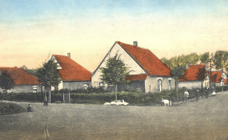 Häuser der Kolonie Radbod an der Rautenstrauchstraße, um 1905