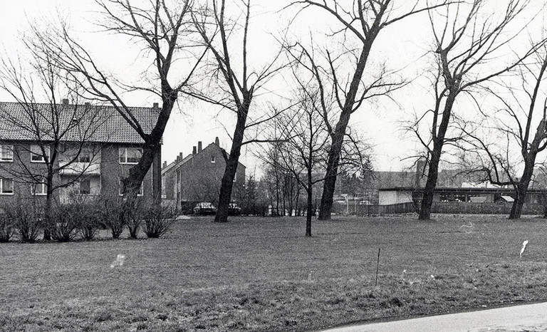 Die Stelle des einstmaligen Hexenteichs in Heessen an der Dolberger Straße, 1979 