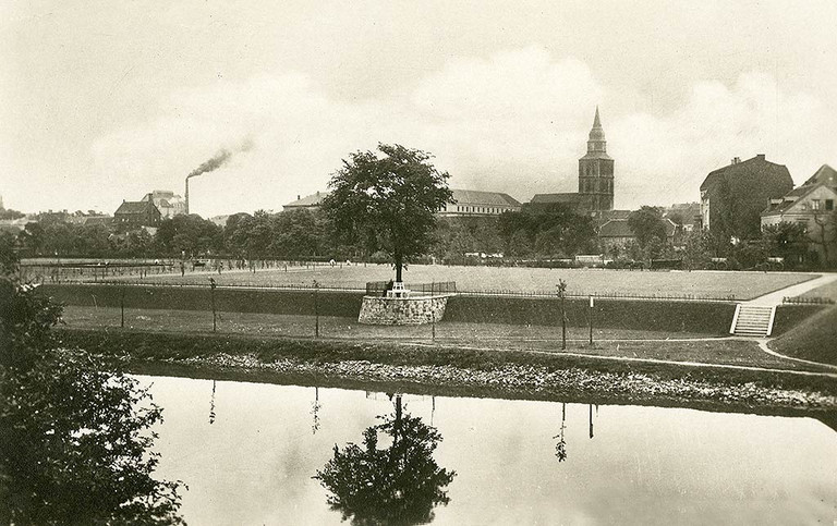 Historische Aufnahme mit einem Blick auf den östlichen Teil des Nordrings 