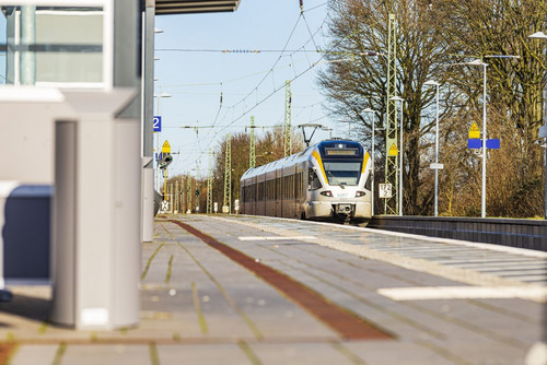 Bahnsteig Bahnhof Heessen