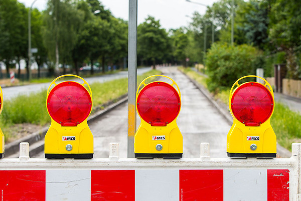 Absperrung Baustelle Kamener Straße