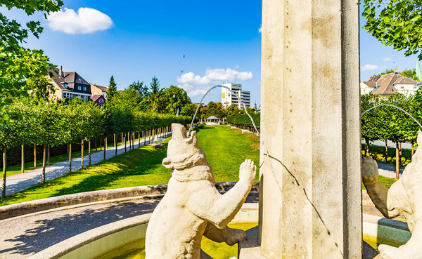 Der Ostring mit dem Bärenbrunnen, 2019