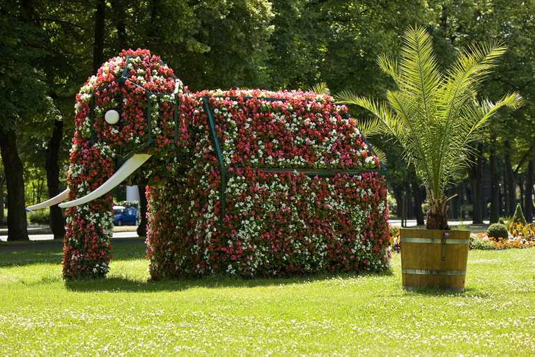 Blumenelefant im Kurpark