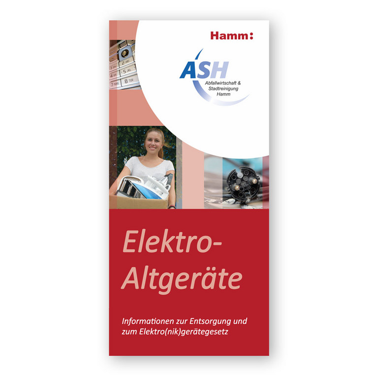 Titelbild der Broschüre "Elektro-Altgeräte" des ASH