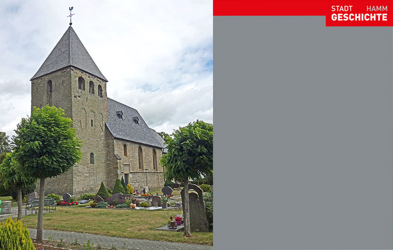 Uentroper Dorfkirche und Friedhof. Sommer 2022