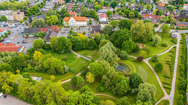 Luftaufnahme des Schulzenparks