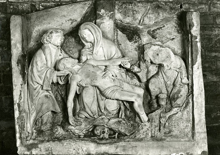 Sandsteinrelief aus dem ehemaligen Kloster Kentrop von 1510/1520