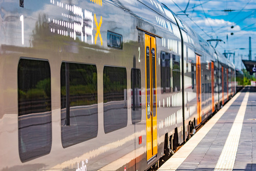 Zug im Hauptbahnhof Hamm