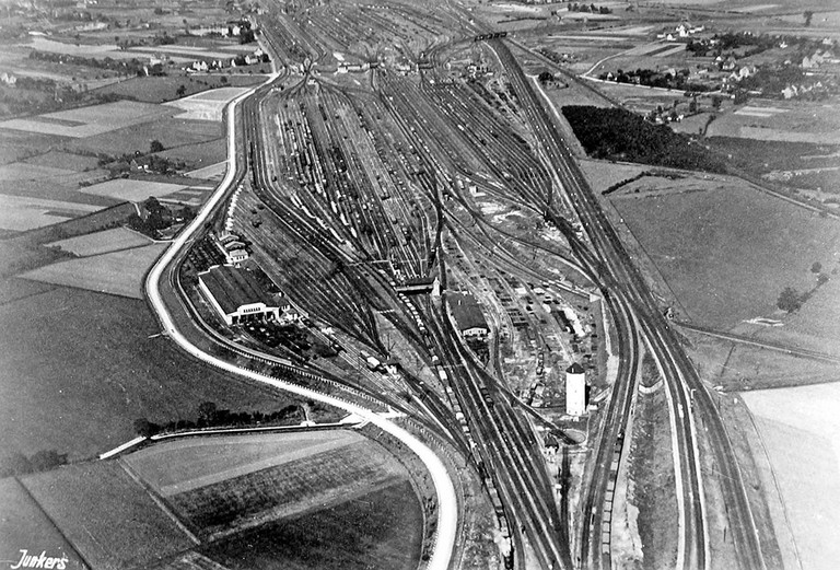 Der größte Verschiebebahnhof Europas in Hamm im Jahre 1927