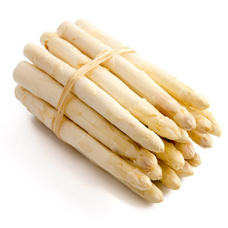 Bund weißer Spargel