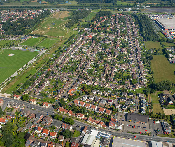 Luftbild der Kolonie Isenbecker Hof, 2016