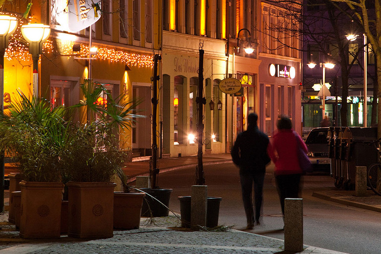 Abendstimmung im Martin-Luther-Viertel