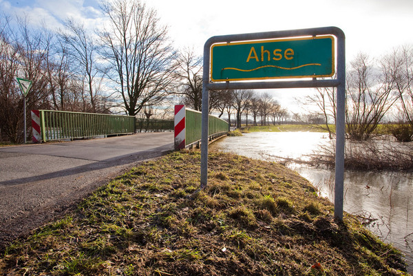 Hochwasser an der Ahse