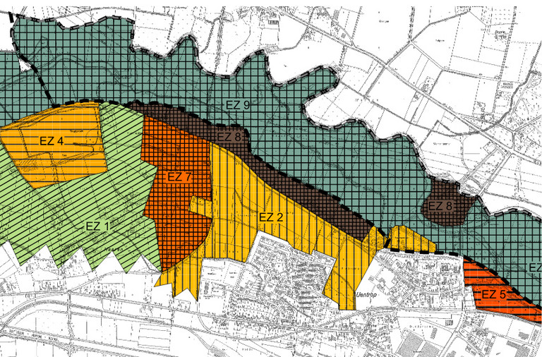 Der Landschaftsplan Ost - Entwicklungskarte Geithe