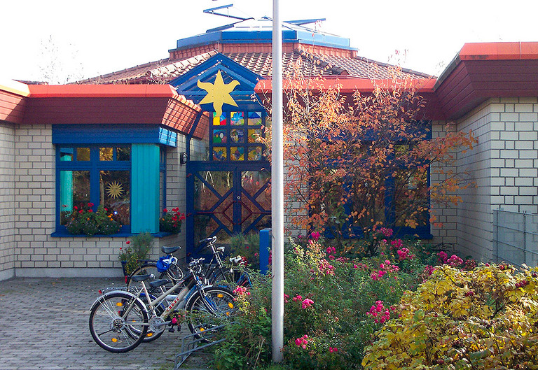 Außenansicht der städtischen Kita Sonnenhaus