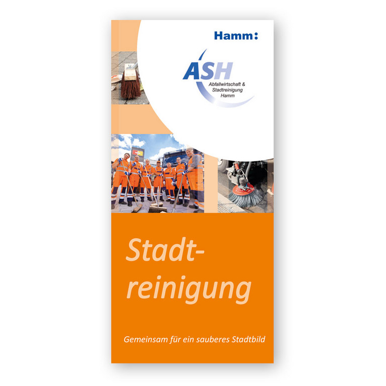 Titelbild der Broschüre "Stadtreinigung" des ASH