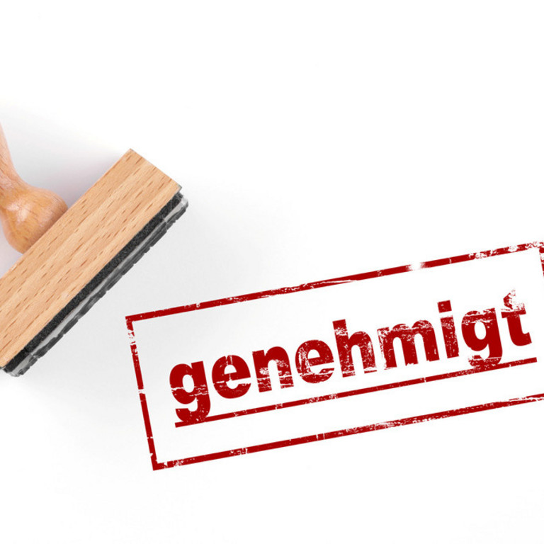 Stempel "genehmigt"