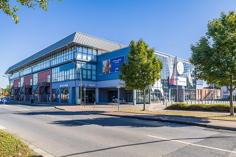 Außenansicht der Westpress-Arena