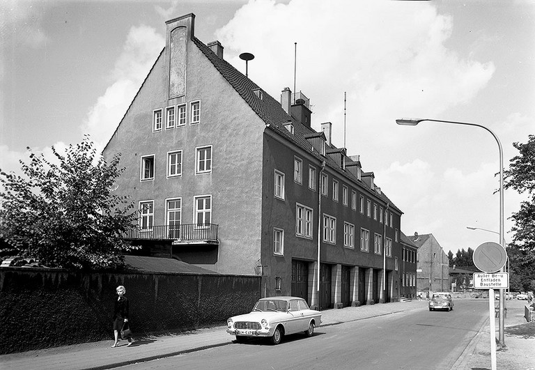 Blick auf die Feuerwache 1963