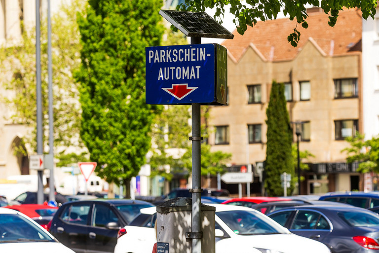 Parkscheinautomat auf dem Santa-Monica-Platz