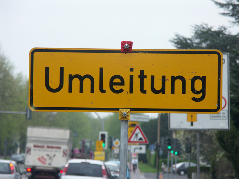 Umleitungsschild