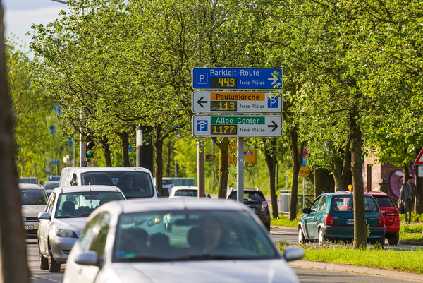 Parkleitsystem an der Münsterstraße