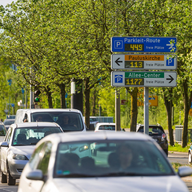 Parkleitsystem an der Münsterstraße