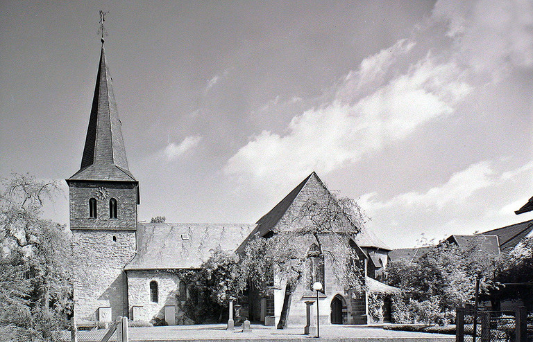 Ansicht der St. Pankratius-Kirche Mark, 1980er-Jahre