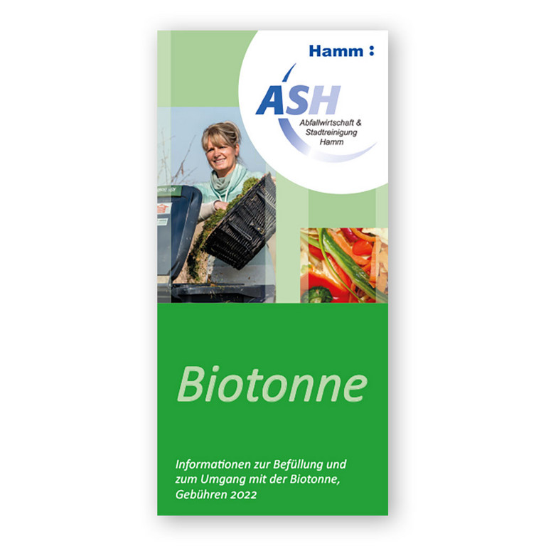 Titelbild der Broschüre "Biotonne" des ASH