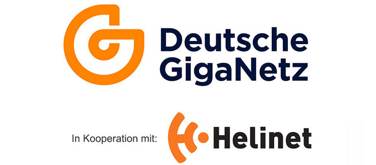 Logos Deutsche GigaNetz und Helinet