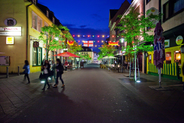 Abendstimmung auf der Meile (Südstraße)