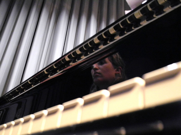 Die Tasten des Steinway-Flügels im Kurhaus