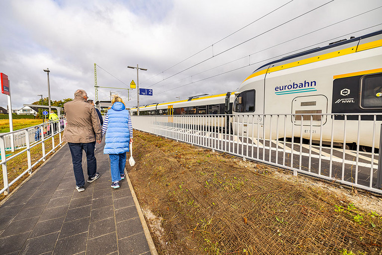 Haltepunkt-Eröffnung in Westtünnen