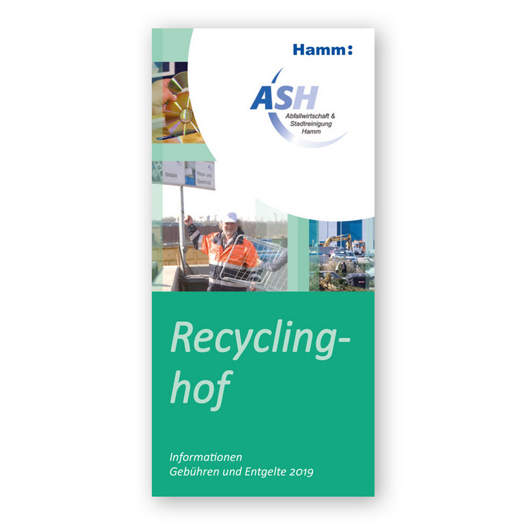 Titelbild der Broschüre "Recyclinghof" des ASH