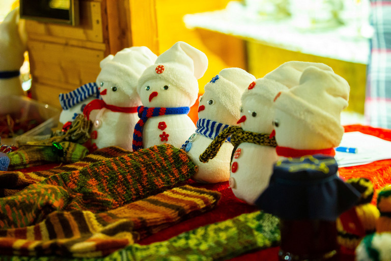 Verkaufsstand auf dem Weihnachtsmarkt