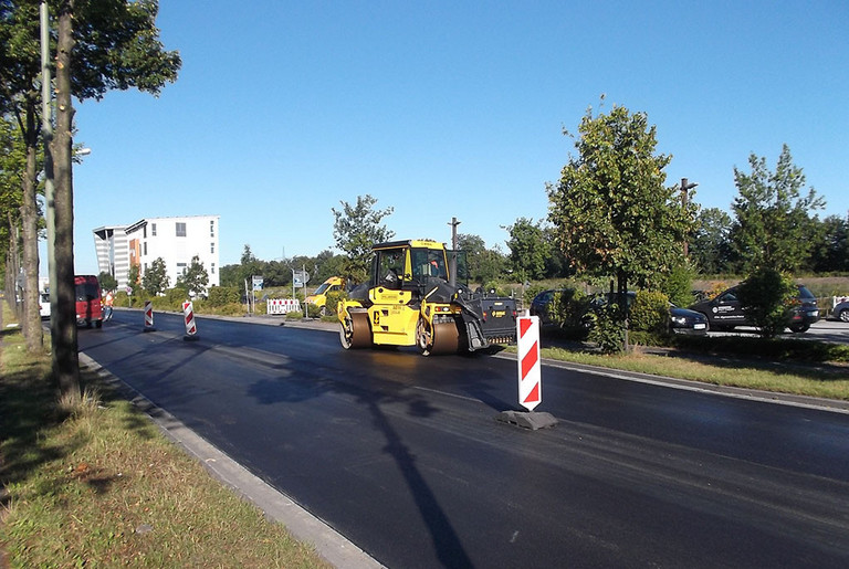 Baustelle auf der Hafenstraße