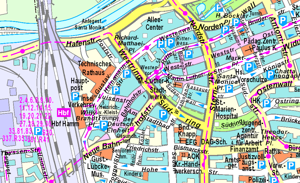 Amtlicher Stadtplan | Stadt Hamm