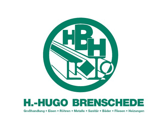 Logo H.-Hugo Brenschede - Großhandlung, Eisen, Röhren, Metalle, Sanitär, Bäder, Fliesen, Heizungen
